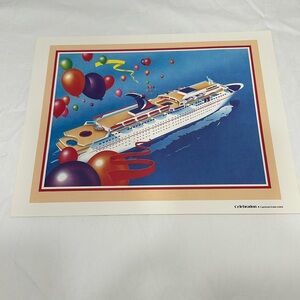 Celebration, Carnival Cruise Lines Lithograph